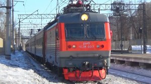 «По 3 неправильному пути!» Электровоз ЧС2К-803 со скорым поездом №119 «Саранск - Москва»