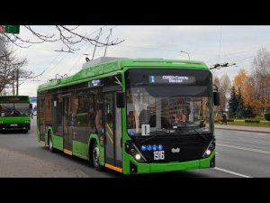 Гомель. Поездка на троллейбусе №24 Солнечная - Волотова (Рынок Давыдовский - Улица Чкалова) №1916