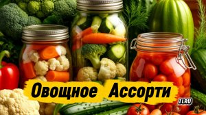 Овощное ассорти — быстрый рецепт вкусной заготовки на зиму 🥒