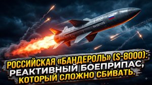 Российская «Бандероль» (S-8000): реактивный боеприпас, который сложно сбивать