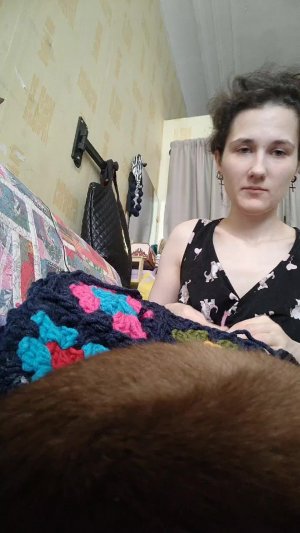 вяжу плед с2с