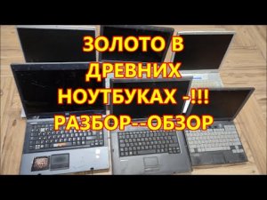 сколько золота в древних ноутбуках разбор  обзор