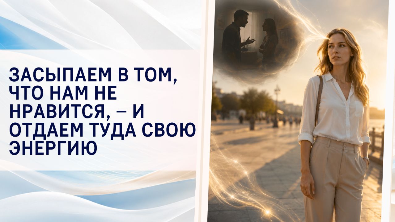 Засыпаем в том, что нам не нравится, – и отдаем туда свою энергию