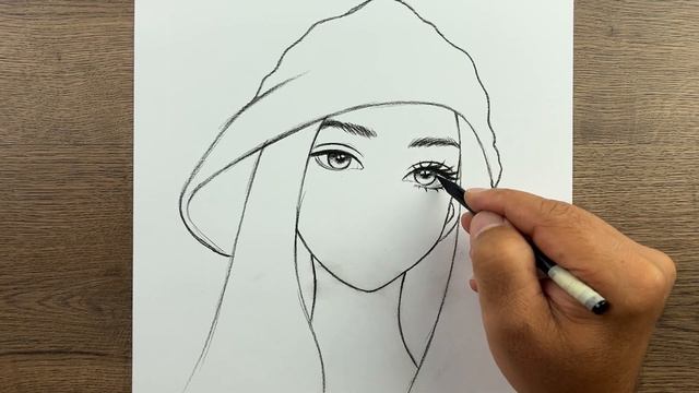 Как легко нарисовать красивую девушку карандашом, шаг за шагом