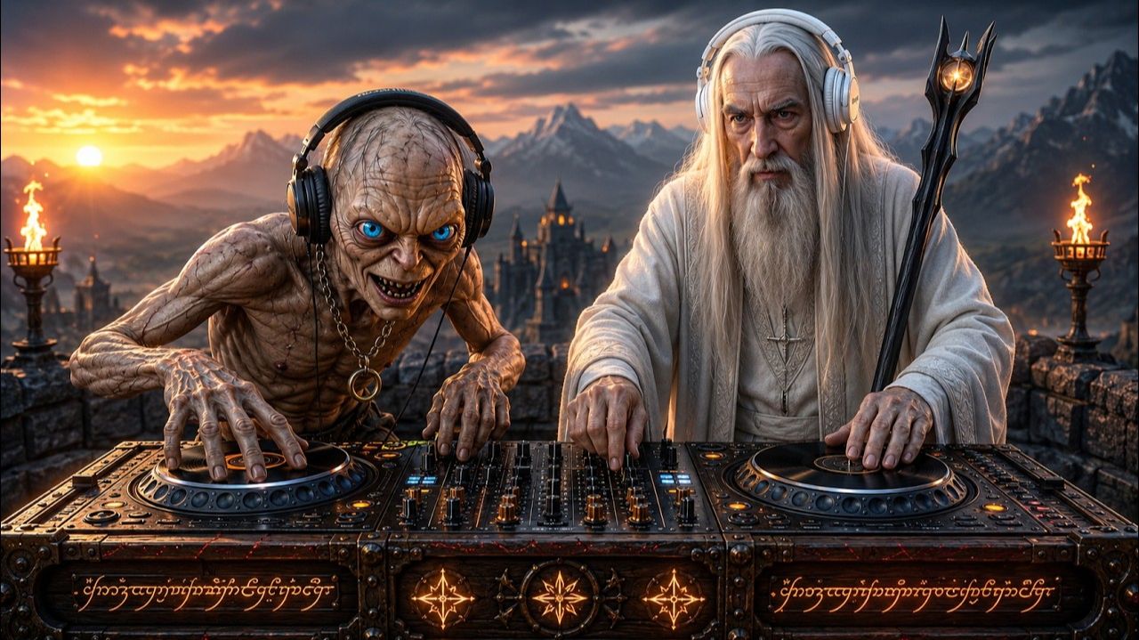 Gollum’s White Wizard Ritual 🖤 Dark Fantasy Melodic Techno  Deep House For Focus No Vocals