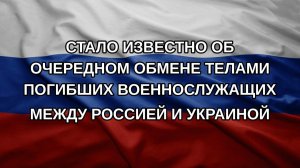 Стало известно об очередном обмене телами погибших военнослужащих между Россией и Украиной