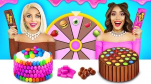 ЖВАЧКА VS ШОКОЛАДНАЯ ЕДА ЧЕЛЛЕНДЖ _ Вкусная война с Гигантской едой и Десертами