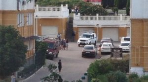 Теракт в Севастополе,взорвалась урна в которой было спрятано взрывное устройство,погиб мужчина