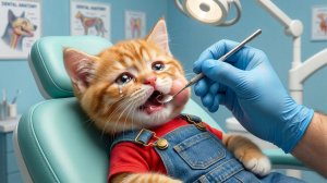 😱🐱 Полночная ошибка!Обжорство конфетами Рыжего котенка привело к болезненному уроку 🦷💔