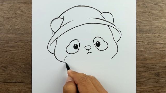 Как легко нарисовать милую панду карандашом — пошаговый урок для начинающих