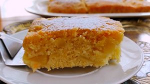 Нежный яблочный пирог,, Монастырский ''!Без яиц,сливочного масла и молока!Очень лёгкий рецепт!