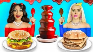 БОГАТАЯ VS БЕДНАЯ ЕДА! Едим Дорогие и Дешевые Сладости! Война с едой