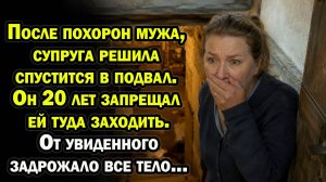 После похорон мужа, супруга решила спустится в подвал. Он 20 лет запрещал ей туда заходить.