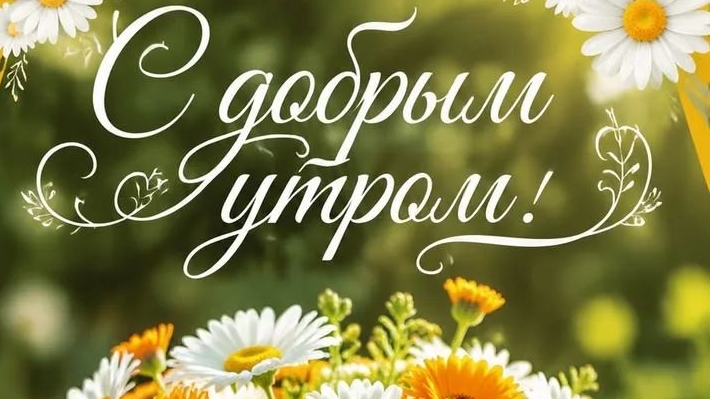 С добрым летним утром.! Красивая музыкальная открытка.