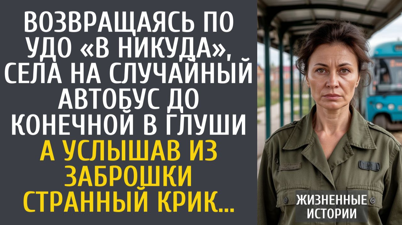Истории из жизни Возвращаясь по УДО «в никуда», села на случайный автобус до конечной в глуши…
