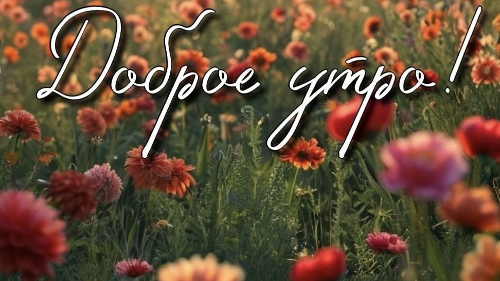 Доброе утро августа. Шикарная музыкальная открытка.