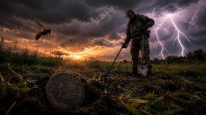 Старинные монеты под высокой травой, гроза и осы выгнали меня
