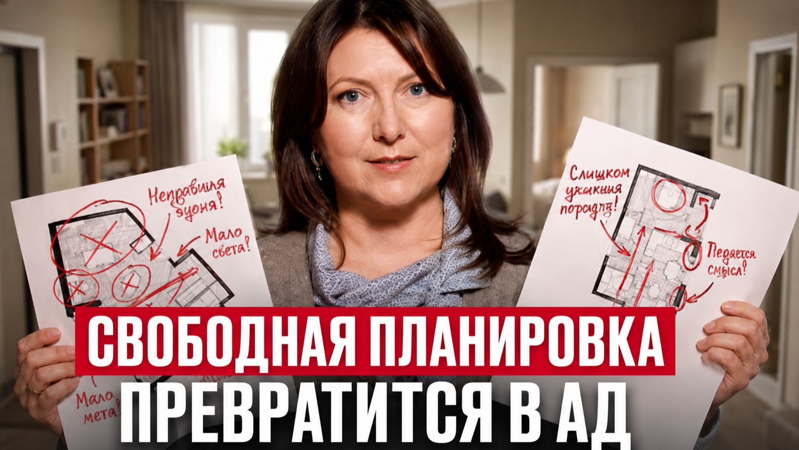 ЭТИ 5 планировок превращают квартиру в неликвид!