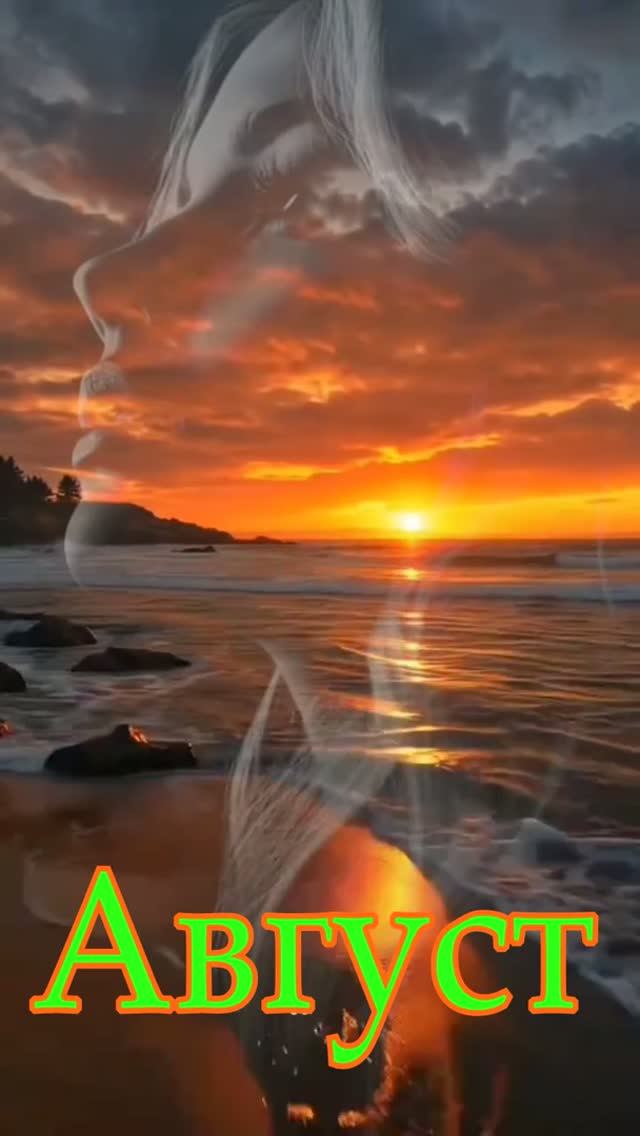 Август(стихи Людмила Мигунова,с помощью ИИ))✨  💗 🌻