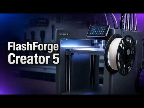 Flashforge Creator 5 - распаковка, сборка, первая печать.