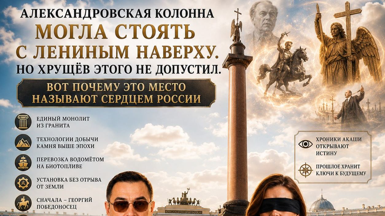 АЛЕКСАНДРОВСКАЯ КОЛОННА МОГЛА СТОЯТЬ С ЛЕНИНЫМ НАВЕРХУ