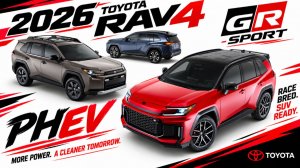 RAV4 2026 года — теперь доступны только гибридные и подключаемые гибридные версии.