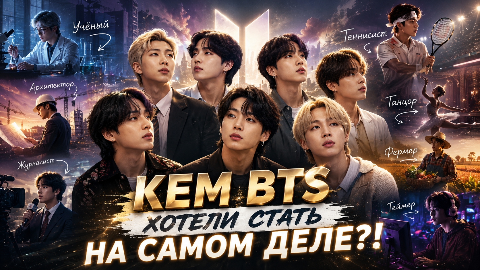 🔥😲 Кем BTS хотели стать до славы? Мечта Ви удивит всех!