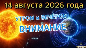 Магнитные бури на 14 августа 2026 года
