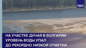 На участке Дуная в Болгарии уровень воды упал до рекордно низкой отметки