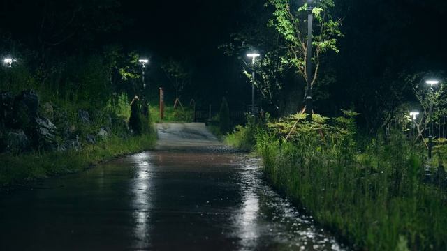 Прощай бессонница за 5 минут: ночной дождь и белый шум для глубокого сна 🌧️
