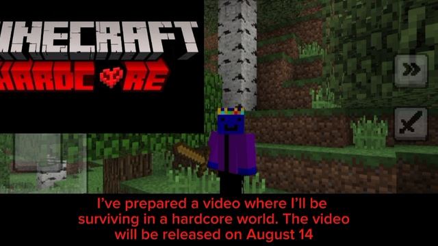 I’ve Prepared A Video Where I’ll Be Surviving In A Hardcore World.
