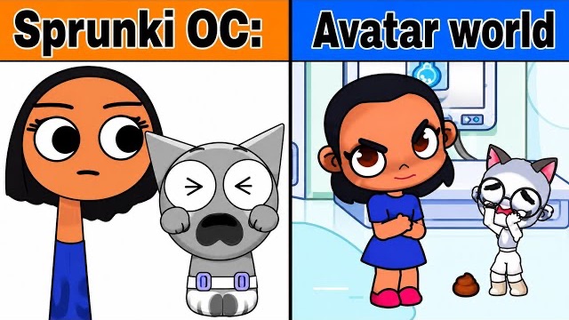 МОЙ SPRUNKI OC: МАНОН ИЗ KATSEYE VS BABY GRAY ИЗ MYMY TOON!