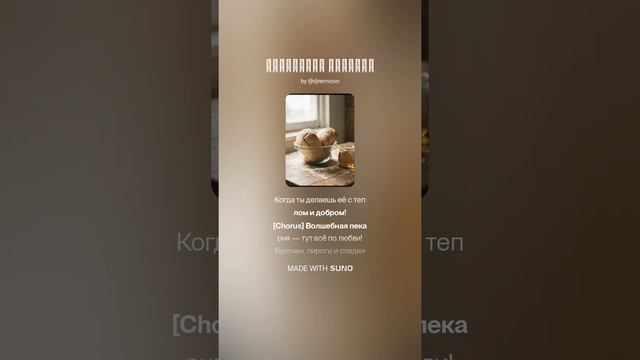 Детская песенка про волшебную пекарню
