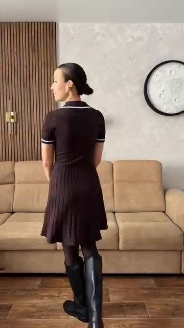 Платье поло коричневое 🤎Арт. WB #735764188 Ozon 3352989900