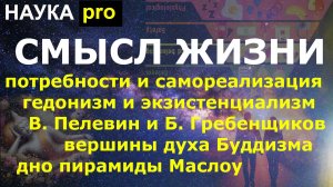 Смысл Жизни: Взгляд науки и философии. Потребности и самореализация. Гедонизм и экзистенциализм.