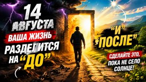 14 августа ваша жизнь изменится. Сделайте пока не село солнце.