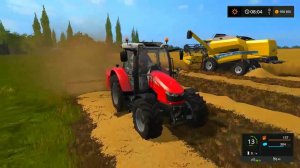 Farming Simulator 2017. tractor MASSEY FERGUSON 5610/5630. and WELGER KLEINBALLENPRESSE.