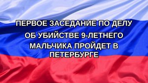|Н. РФ| Первое заседание по делу об убийстве 9-летнего мальчика пройдет в Петербурге