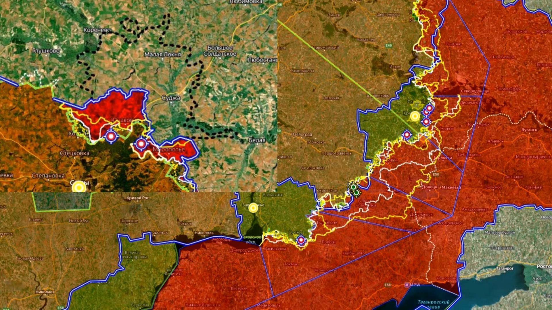 13.08.2026 Карта боевых действий. Вспоминаем события 2-х летней давности