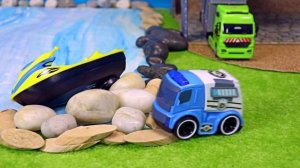 Машинки Трактор, скорая помощь и грузовик из LEGO 😊 Видео с игрушками детям