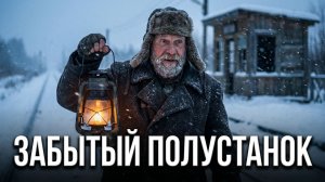 Забытая станция | Старый обходчик в метель вручную переводит стрелку спасая поезда от столкновения
