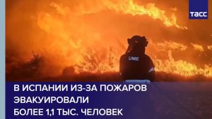 В Испании из-за пожаров эвакуировали более 1,1 тыс. человек