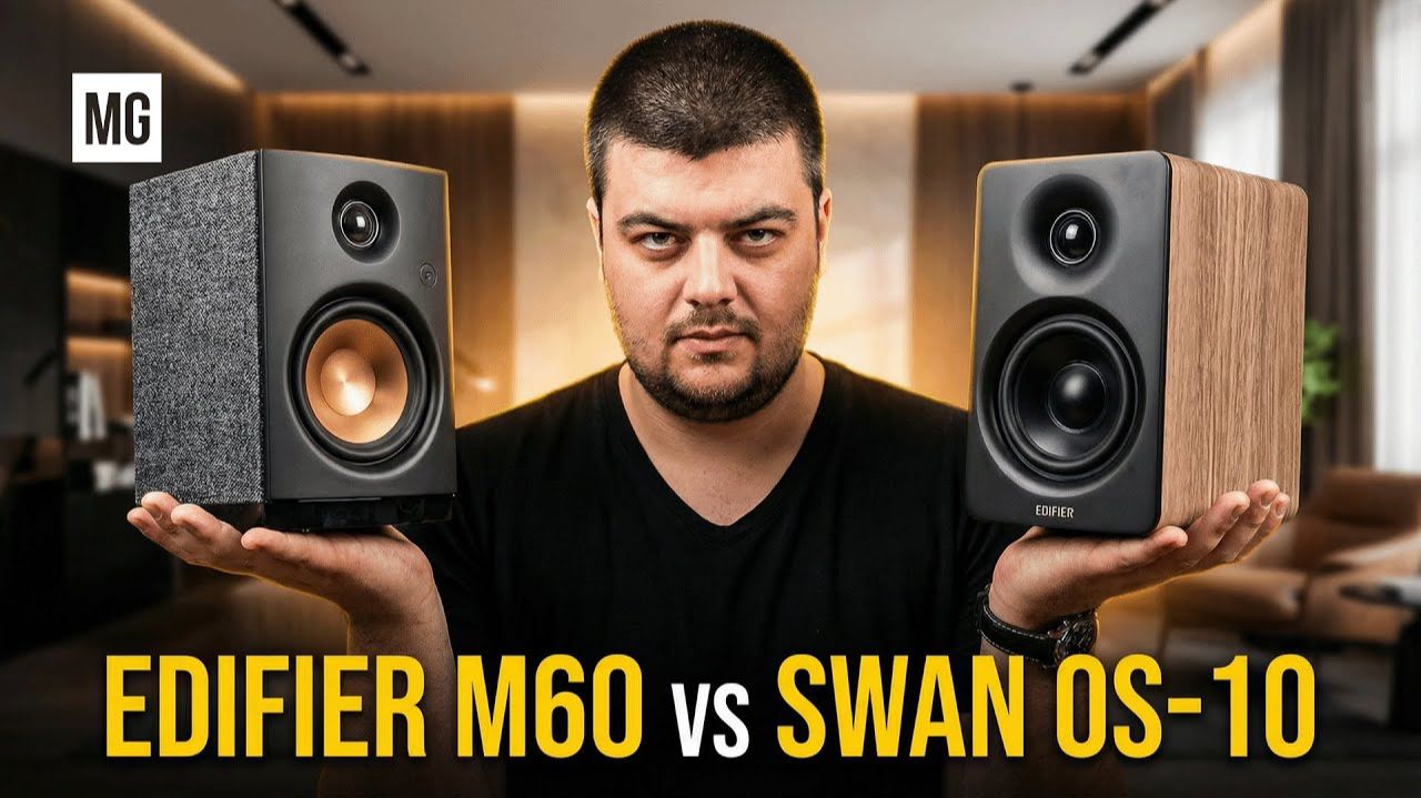 EDIFIER M60 или HiVi SWAN OS-10 – Сравнение маленьких колонок! (Михаил Греков)
