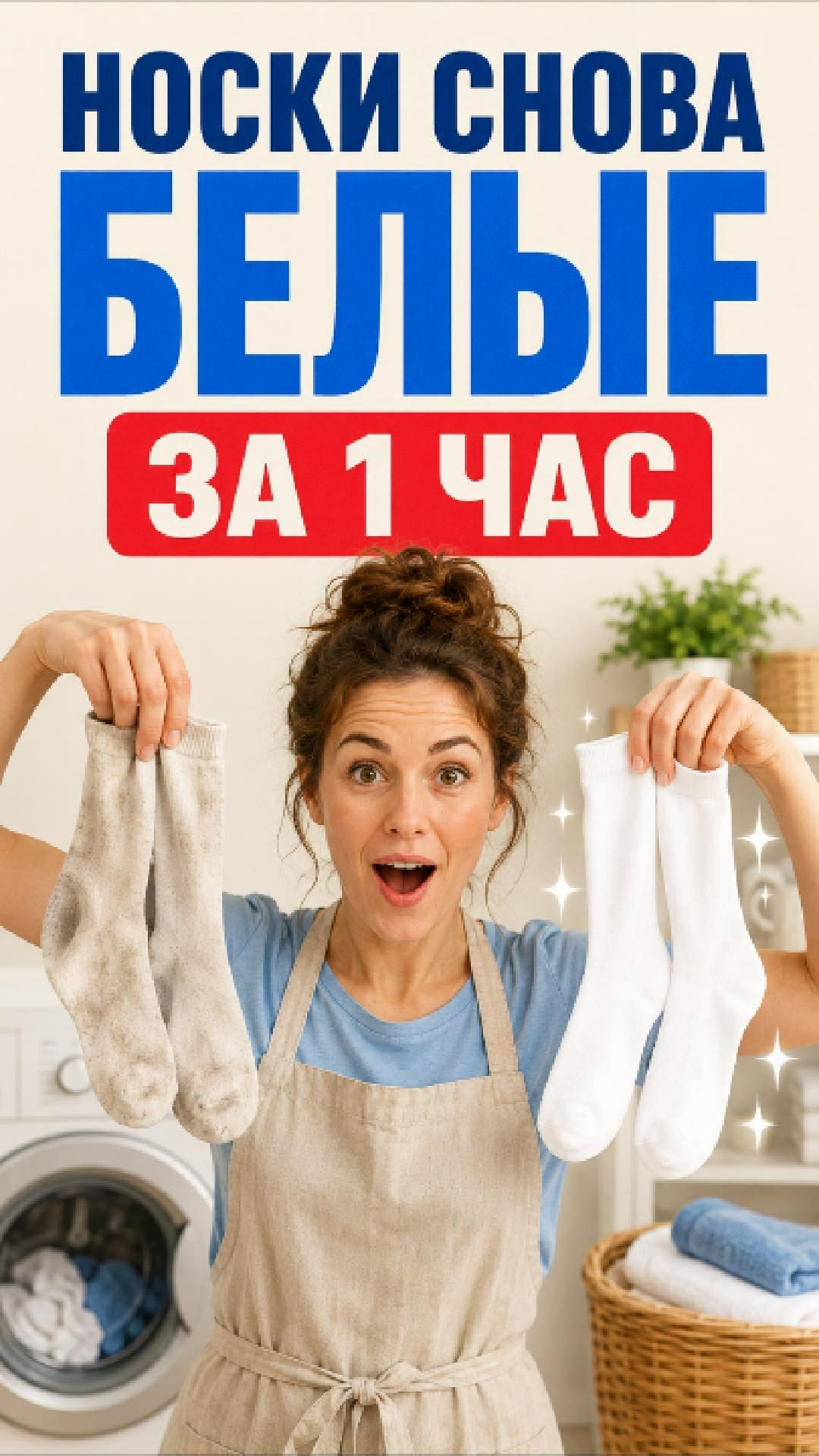 Как отстирать белые носки. Попробуй