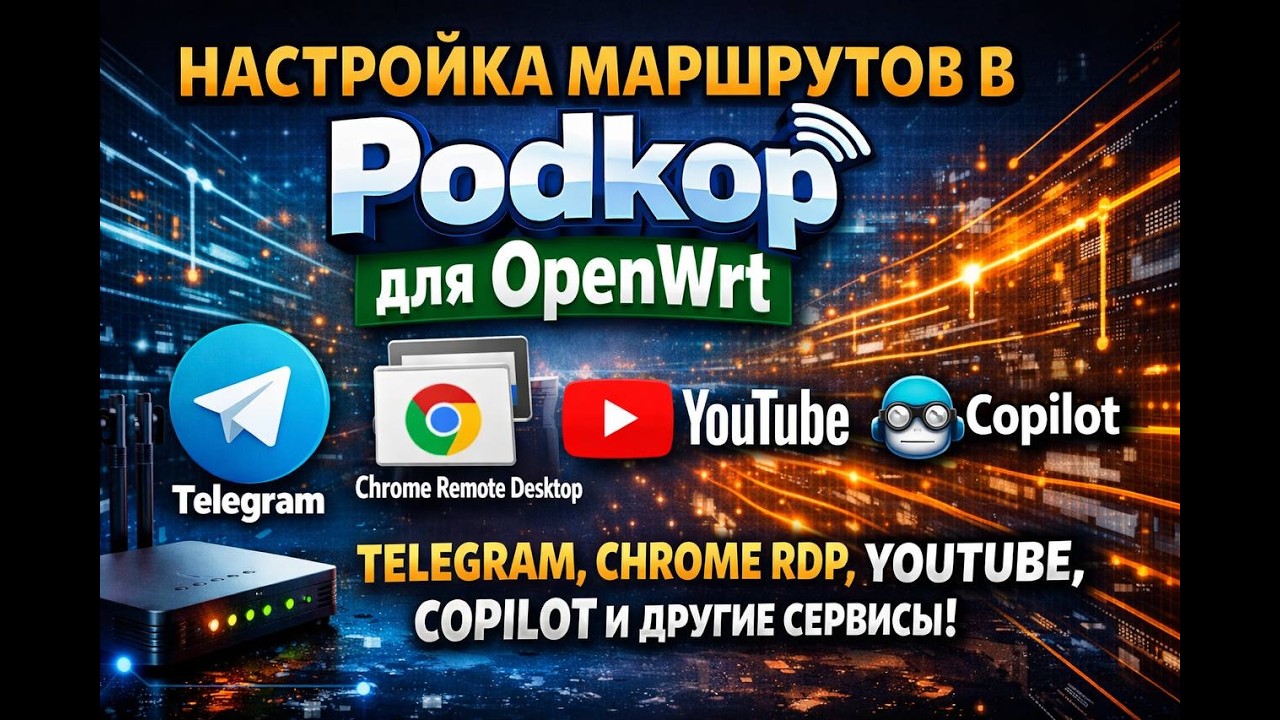 Как оживить Telegram и YouTube через OpenWrt + Podkop