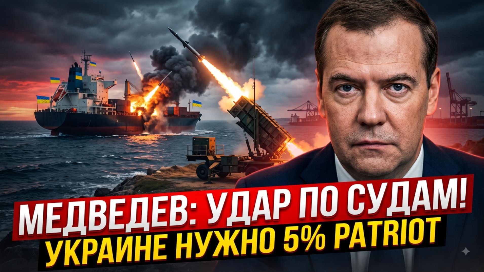 🔥Себастиан Сас | Медведев: любой корабль с грузом для Украины будет уничтожен!