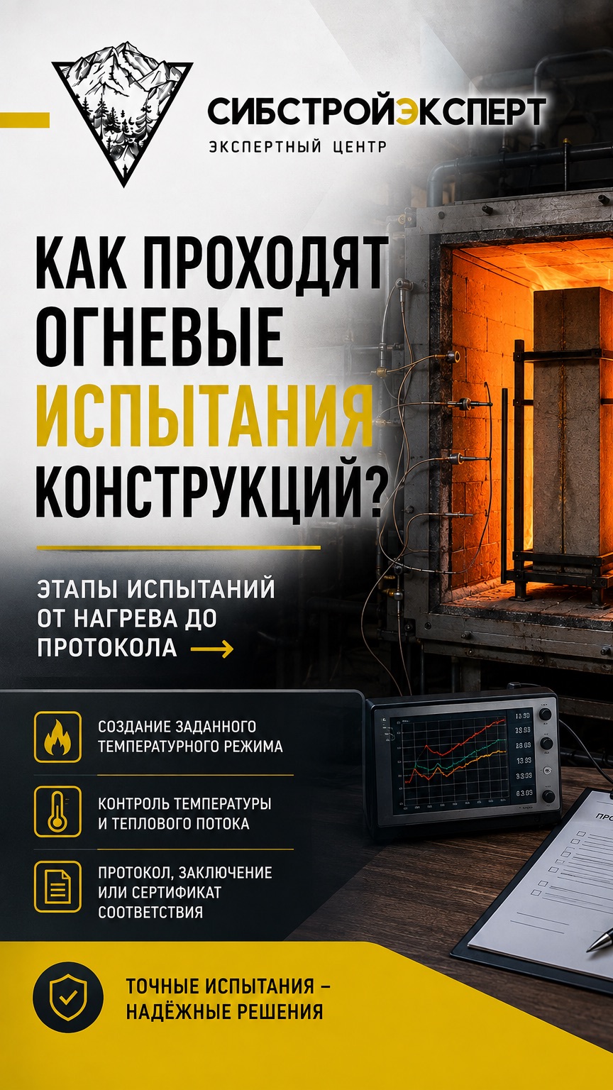 Как проходят огневые испытания строительных конструкций? 🔥