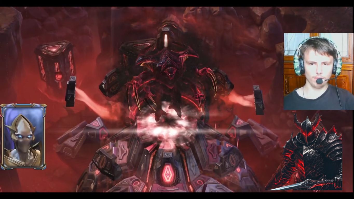 тёмный рыцарь прошёл 21 голову Воплощение бога в StarCraft II. 22 серия.