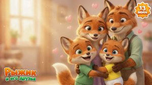 👨👩👧👦 Дружная Семья 🦊 Храбрый Рыжик + Супер-Мама + ЕЩЁ 🦊 | Лисёнок Рыжик — Детские песенки