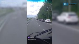 Километровые очереди снова выстроились на заправках Калуги